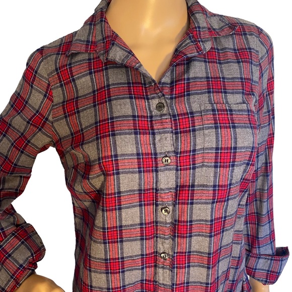 J. CREW  | THE PERFECT SHIRT PLAID BUTTON DOWN  SZ PS - Picture 7 of 16